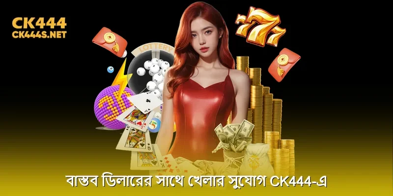 বাস্তব ডিলারের সাথে খেলার সুযোগ CK444-এ