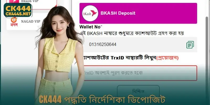 CK444 পদ্ধতি নির্দেশিকা ডিপোজিট