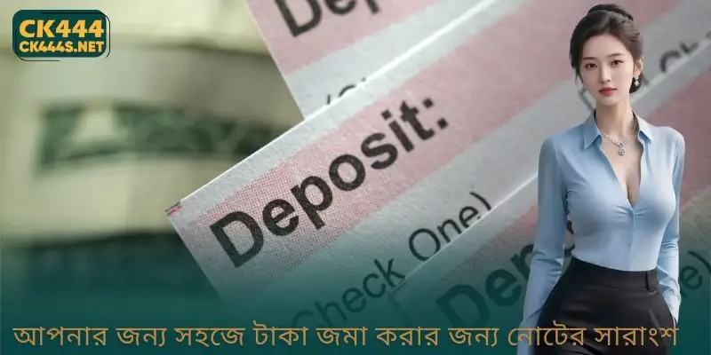 আপনার জন্য সহজে টাকা জমা করার জন্য নোটের সারাংশ