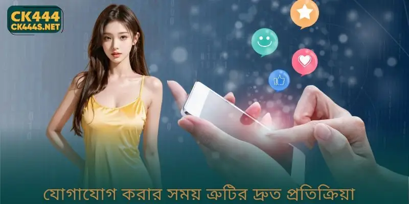 যোগাযোগ করার সময় ত্রুটির দ্রুত প্রতিক্রিয়া